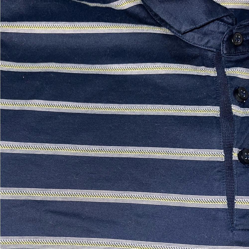 Hugo Boss Men’s XL Navy and White Striped Polo - Picture 7 of 9